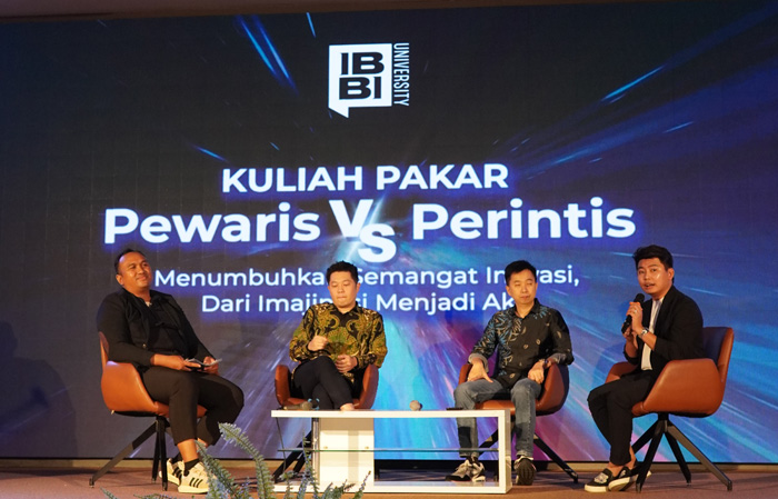 Featured image for “Kuliah Pakar Universitas IBBI 2025 : Pewaris vs Perintis: Menumbuhkan Semangat Inovasi, dari Imajinasi Menjadi Aksi”